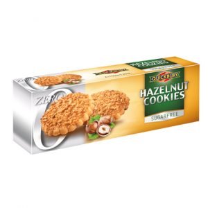 Galletas sin azúcar añadida Quickbury Avellana 150 gr