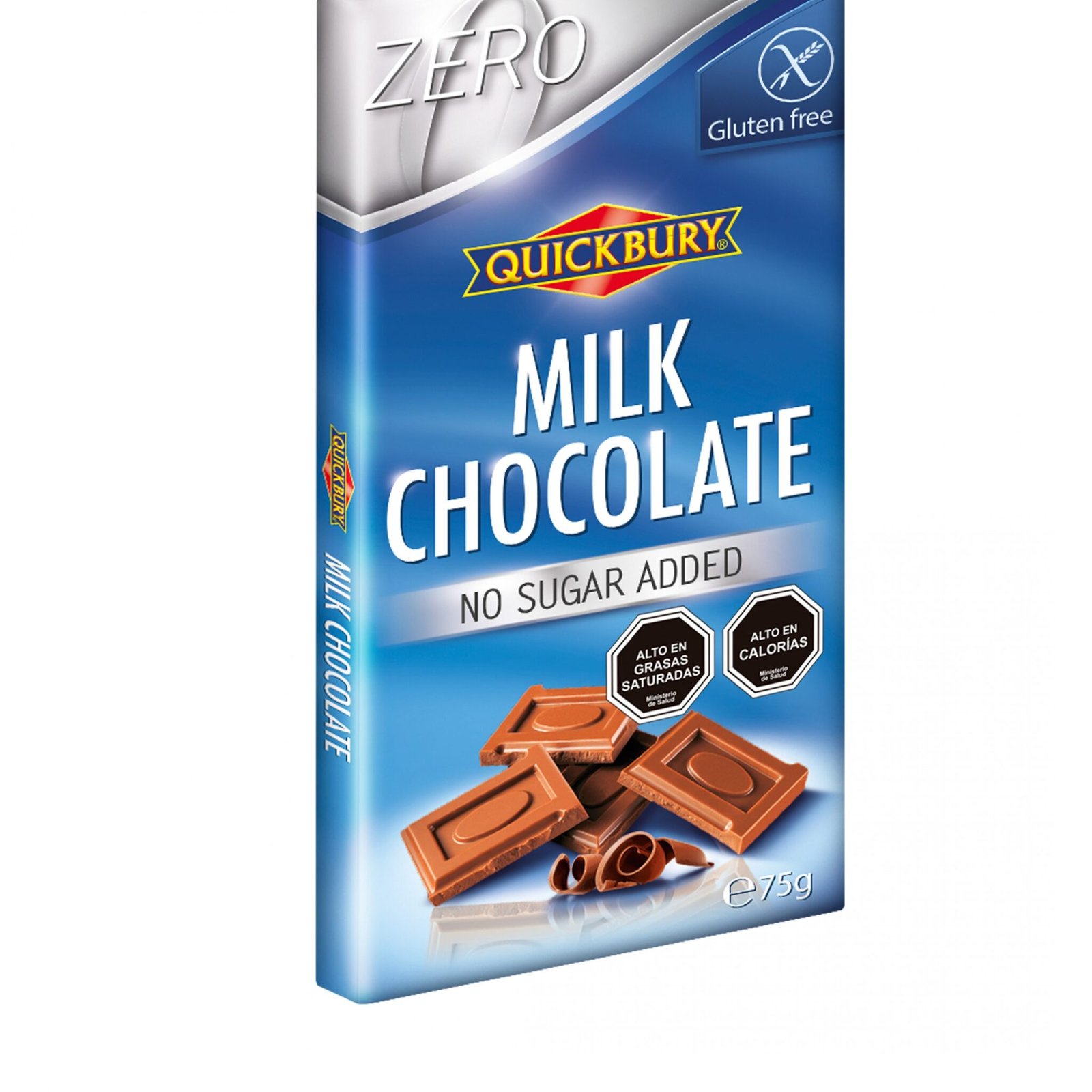 Chocolate Sin Azucar Añadida Sin Gluten Quickbury Leche 75 gr